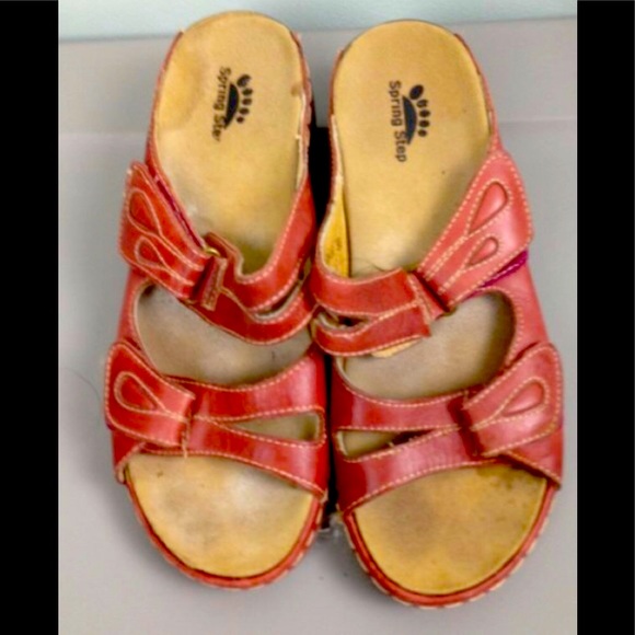 Spring Step Shoes - 🩵2/$20 MIX & MATCH🌺Spring Step Sunshine Leather Open Toe Slide Sandal